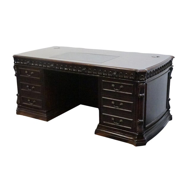 Coaster Furniture Tucker Collection Walnut Contemporary Traditional 72" Executive Computer Desk For Sale - Image 4 of 12
