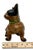 Vintage 1930s Hubley Manufacturing Co. Cast Iron French Bulldog Doorstop Unusual Green Collar For Sale - Image 18 of 18