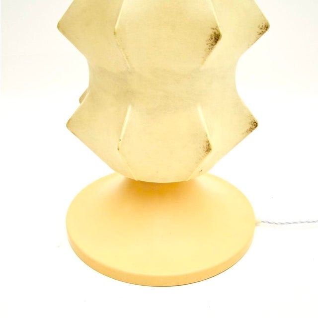 Cream Vintage Cocoon Floor Lamp by Goldkant Leuchten, 1960 For Sale - Image 8 of 10