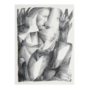 1954 Gertrude Pferdt Seeds of Contemplation Lithograph