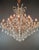 1960s Large Antique Crystal Chandelier Restored Italian Bohemian Style Vintage For Sale - Image 5 of 18