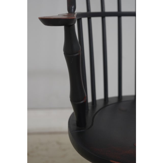 Brown Set of 6 Sack Back Windsor Dining Room Chairs For Sale - Image 8 of 18