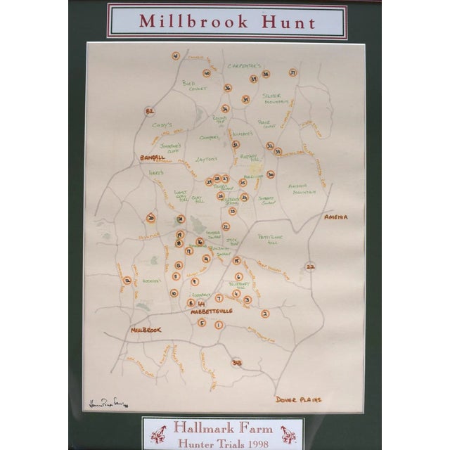 Paper Millbrook Hunt Hallmark Farm Hunter Trials 1998 by Jeremy Rugge-Price, Framed For Sale - Image 7 of 12