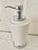 White Vintage Restoration Hardware Lido Collection Ceramic Soap Dispenser - White & Chrome Excellent Condition. For Sale - Image 8 of 8