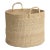 Lucena Abaca Basket/Hamper, Round For Sale