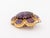 Late 20th Century Modernist 18k Yellow Gold, Amethyst, and Diamond Brooch or Pendant For Sale - Image 5 of 7