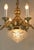 Brass Chandelier with 6 Candles, Budapest, 1930s For Sale - Image 4 of 13
