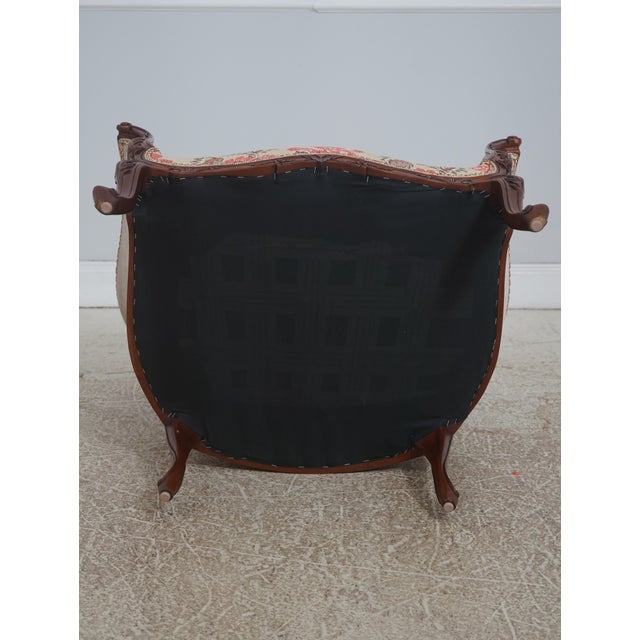 Pair French Louis XV Newly Upholstered Bergere Armchairs For Sale - Image 17 of 18