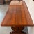 20th Century Spanish Baroque Carved Walnut Lyre Legs Trestle Dining Farm Table For Sale - Image 9 of 11