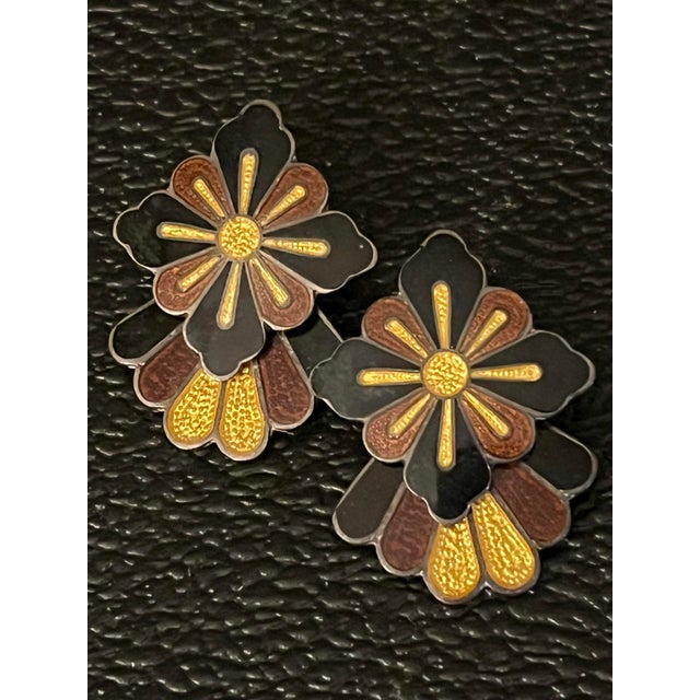 1950s Margot De Taxco Enamel Jewelry Set For Sale In South Bend - Image 6 of 10