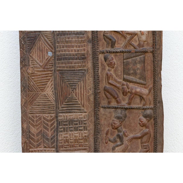 Mid 20th Century Royal Yoruba African Carved Door For Sale - Image 5 of 8