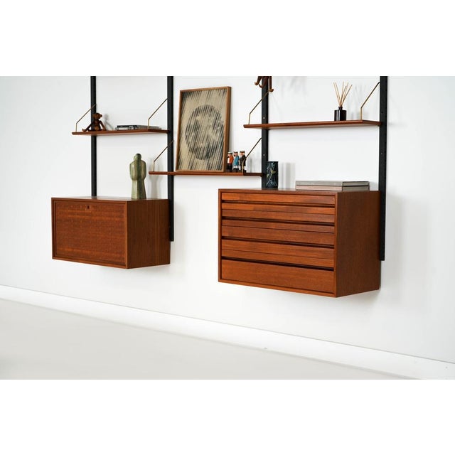 Danish Teak Shelving Unit attributed to Poul Cadovius, Denmark, 1960s For Sale - Image 3 of 18
