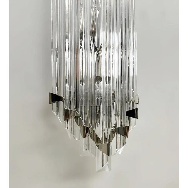 21st Century Maestoso Murano Triedri Glass Rod Sconce by Fabio LTD For Sale - Image 10 of 12