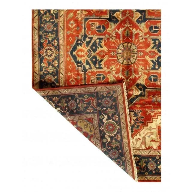 Traditional 2020s Fine Hand Knotted Persain Serapi Design For Sale - Image 3 of 4