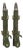 Green Brass Alligator Door Handles, a Pair For Sale