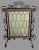 Antique Wrought Iron & Leaded Glass Fire Screen For Sale - Image 4 of 8