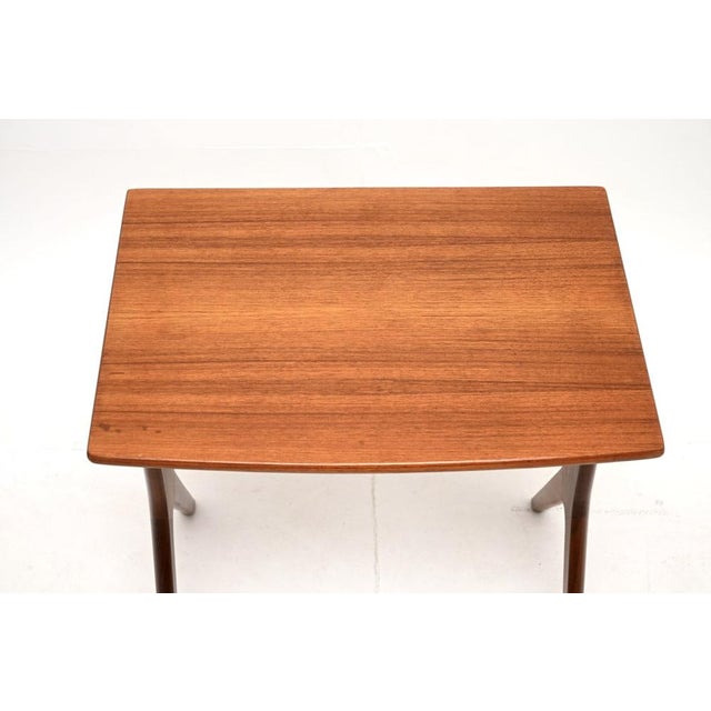 Vintage Danish Teak Side Table attributed to Johannes Andersen, 1960 For Sale - Image 6 of 8