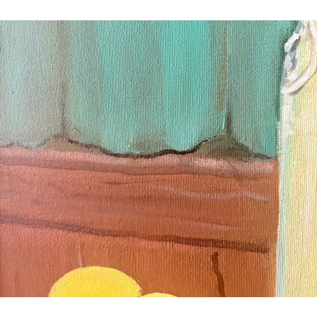 Original Still Life Lemons and Lemonade Oil on Canvas by John De Martino For Sale - Image 9 of 11
