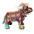Italian Gucci Farfalle Vintage Silk Scarf Prosperous Bull For Sale - Image 3 of 3