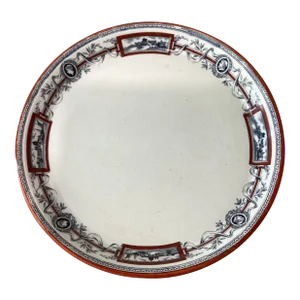 Antique Minton Florentine Ceramic Crackle Centerpiece & Serving Bowl Circa 1870-1900