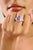 Antique Pear Cut Zirconia Cluster Ring in 925 Sterling Silver. This bold and elegant ring is crafted from high-quality 925...