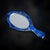 Antique early 20th Century Continental solid silver and lapis lazuli mounted miniature mirror, of oval form, with the...