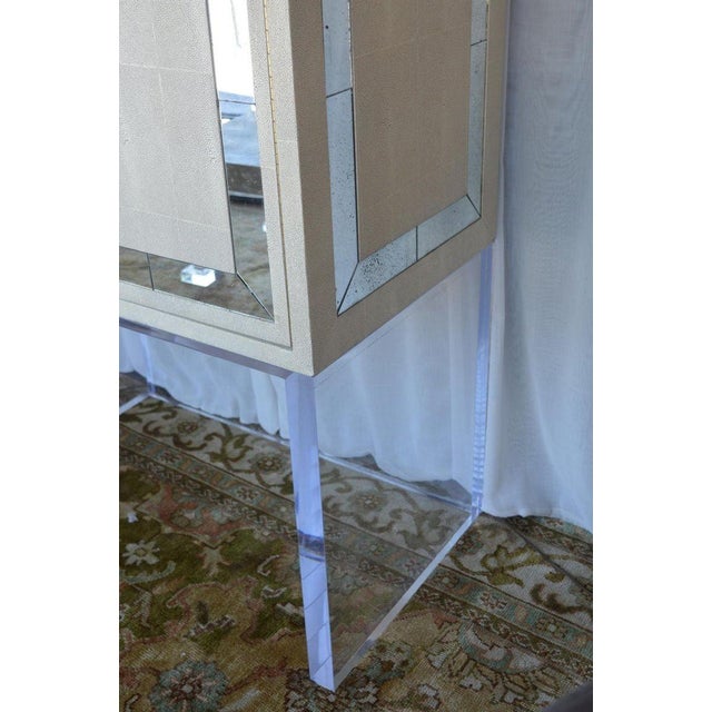 1980s 1980s Shagreen Bar Cabinet For Sale - Image 5 of 11