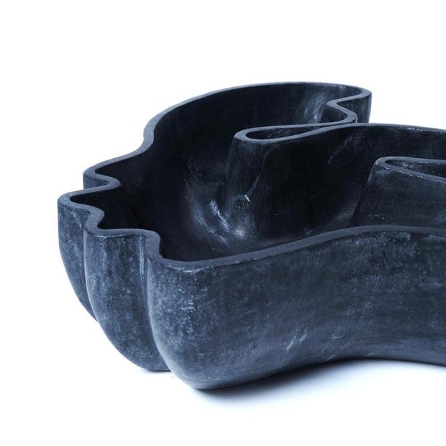 Kiss Woman Black Marble Recipient by Jean Pascal Levy-Trumet For Sale - Image 4 of 6