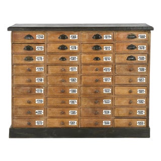 Industrial Style Cabinet with 36 Drawers For Sale