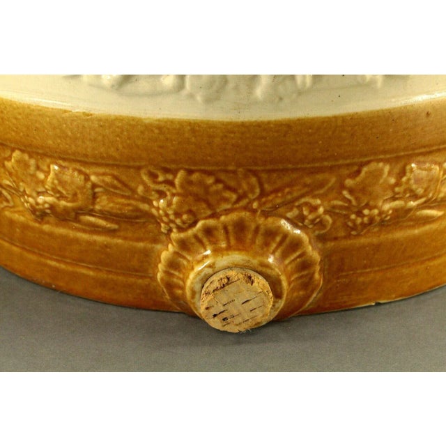 Ceramic 1800s Port Dundas Glasgow Scottish Armorial Stoneware Water Cooler For Sale - Image 7 of 12