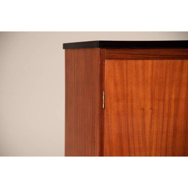 Wood Vintage Shoe Cabinet in Walnut, 1960s For Sale - Image 7 of 12
