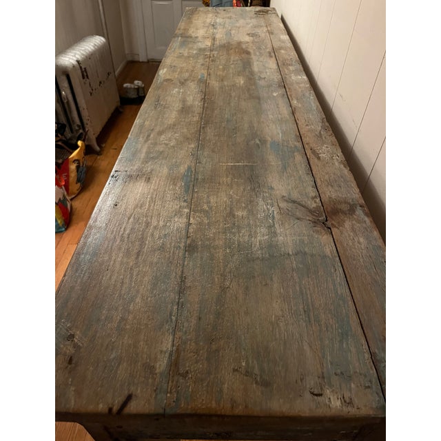 1950s Colorful Vintage Indian Large Entry Table For Sale - Image 11 of 13