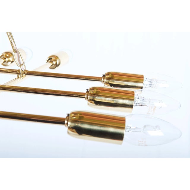 Metal Brass Ceiling Light from Rupert Nikoll For Sale - Image 7 of 11