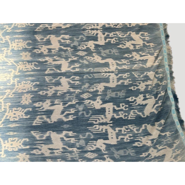 Rare Bold Indigo Sumba Textile For Sale - Image 4 of 5