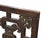 Wood 40" Vintage Dark Brown Geometric Fortune Bats Rectangular Wood Panel For Sale - Image 7 of 9