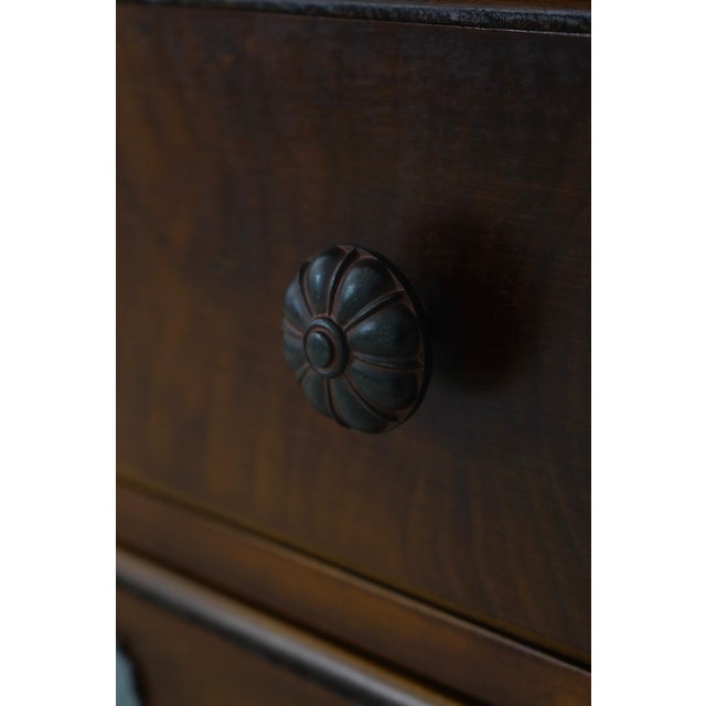 Rom Weber Walnut Continental 6 Drawer Dresser Chest For Sale - Image 9 of 18