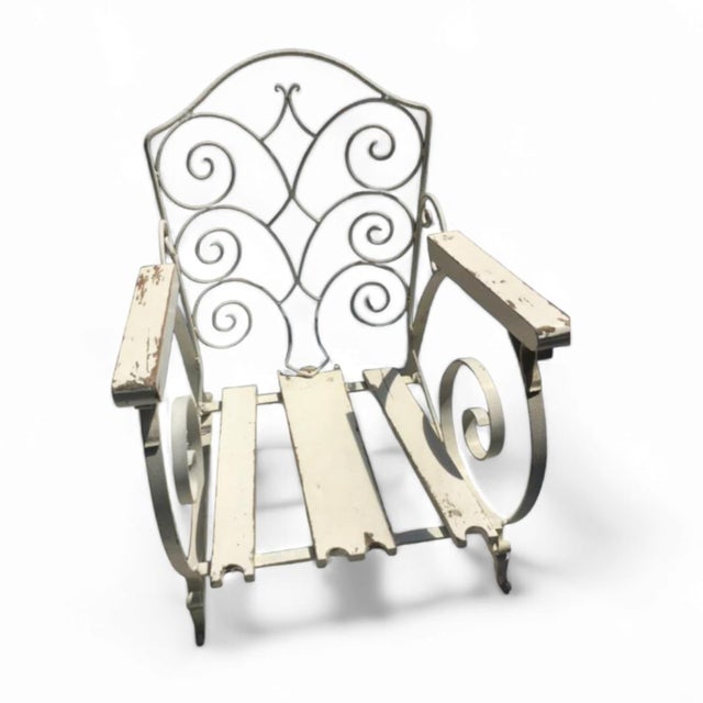 Old forged / wrought iron chair 1920s