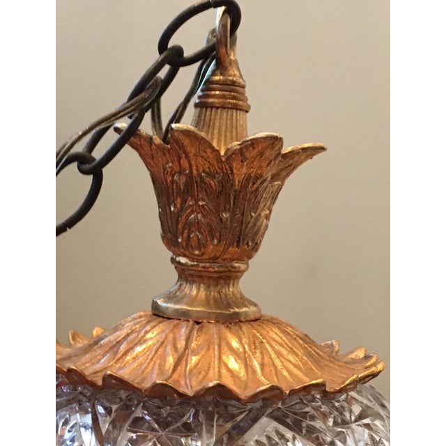 Ornate Brass Swag Lamp by L&L WMC Chairish