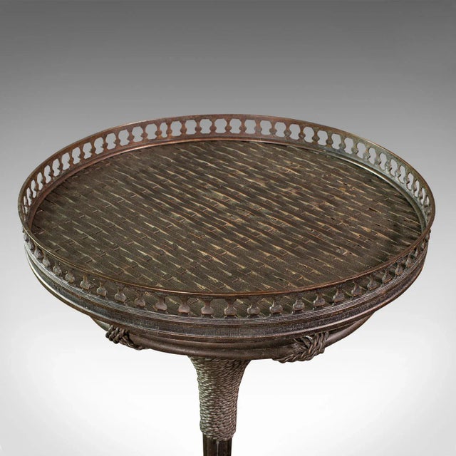 1960s Vintage English Brass Decorative Torchere For Sale - Image 6 of 13