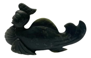 Ancient Serpentine Statue Figurine.