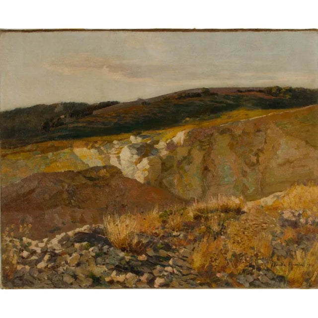 1910s Claude Firmin (French, 1864 - 1944) "Rolling Hills" Painting. For Sale - Image 5 of 13