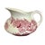 Antique French Longwy Pitcher Red Floral Transferware Faience Jug from Manufacture Des Emaux De Longwy, 1900s For Sale - Image 9 of 9