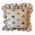 Vintage Cottage Floral Ruffle Pillow For Sale