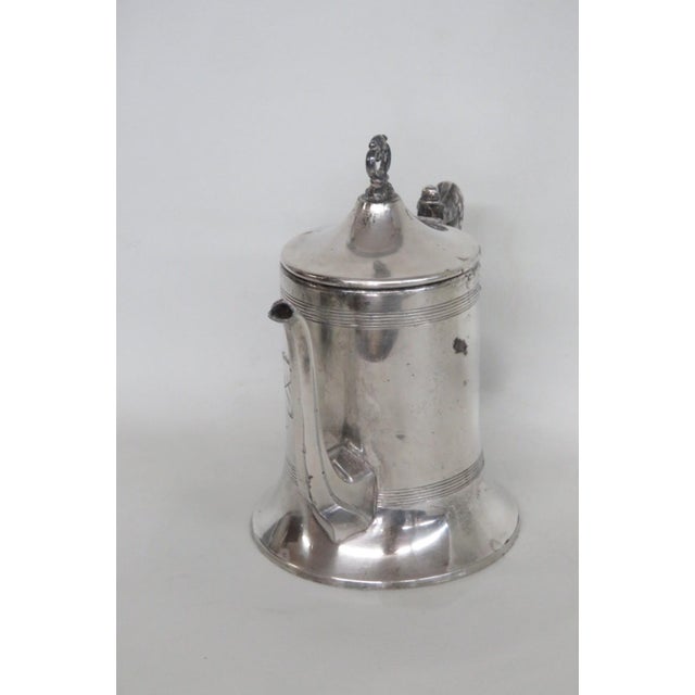 Traditional Sheffield Silver Plated Tea Coffee Pot Number 851 Early 1900s Made in Usa 4853b For Sale - Image 3 of 18