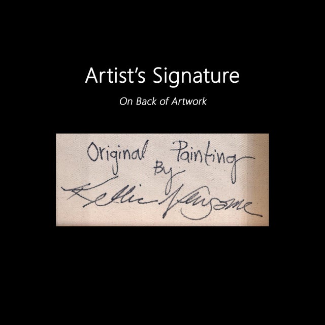 Pears & Pink - Framed Abstract Expressive Botanical Floral Still Life Original Artwork by Kellie Newsome For Sale - Image 9 of 9