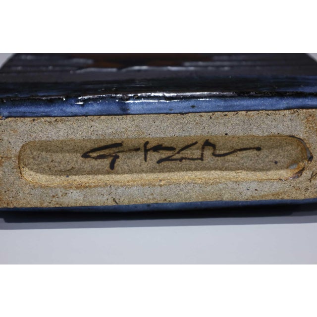 Large Ceramic Rectangular Vase by Albert Green (1914 - 1994) For Sale - Image 12 of 12