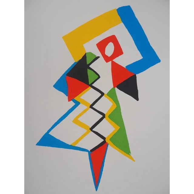 After Sonia Delaunay, Jazz, 20th Century, Original Lithograph For Sale - Image 4 of 7