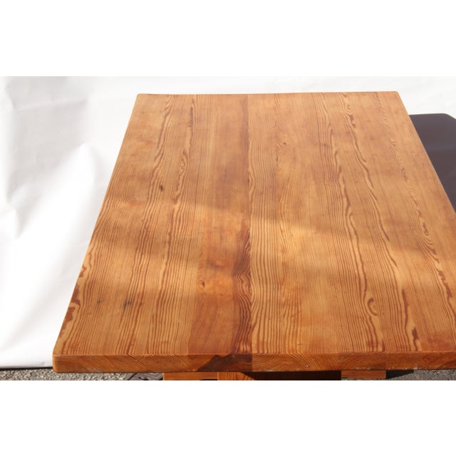 Vintage Danish Dining Table in Pine Wood, 1970s For Sale - Image 10 of 18