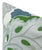 Traditional Carnival Floral Pillow Cover in Green, 20x20 Pillow For Sale - Image 3 of 3