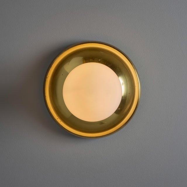 Petite Brass 1960s Castiglioni and Giacomo 'Light Ball' Wall / Ceiling Lamp For Sale - Image 10 of 12